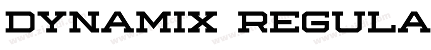 Dynamix Regular字体转换 Dynamix Regular字体转换
